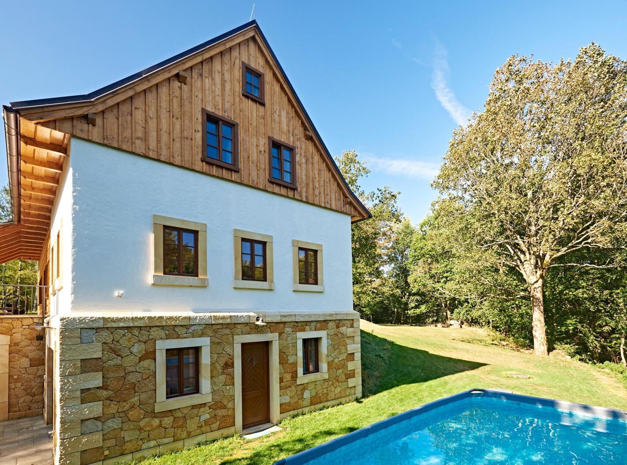 Na Jeleni Stezce Villa Chribska Exterior photo